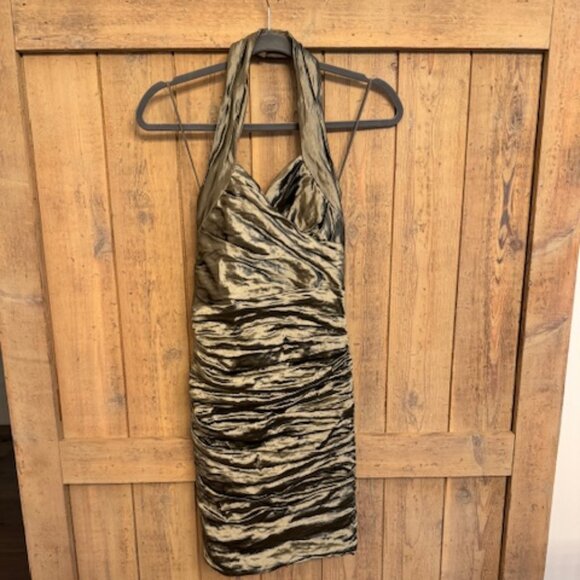 Nicole Miller Size 4 Ruched Cocktail Dress - Picture 1 of 7